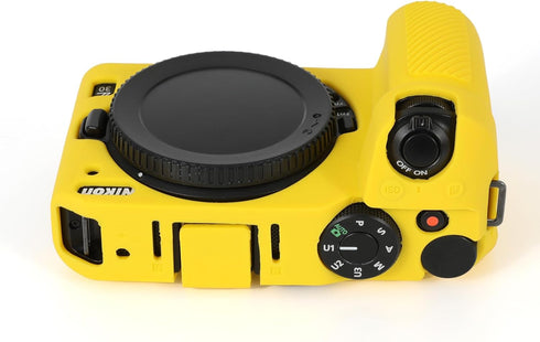 Rieibi Z30 Soft Silicone Protective Case for Nikon Z30 Digital Camera, Lightweight Grip Body Skin - Yellow