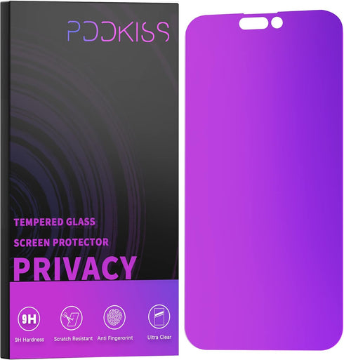 iPhone 14 Pro Max Privacy Screen Protector, Tempered Glass 6.7 inch Display, Gradient Colorful Anti Spy Light Easy