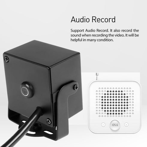 TSEye Mini 5MP PoE IP Camera with Audio, Ultra HD 2880 x 1620P, Tiny Home Security Camera with Microphone