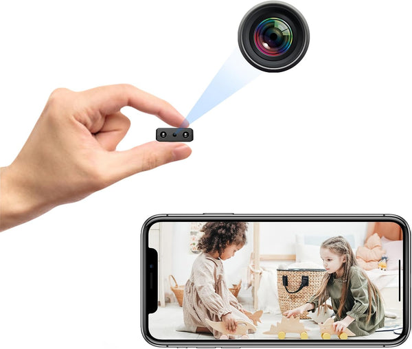 Wireless Mini Hidden Camera with Audio and Video, HD 1080P Security Camera with Night Vision and Motion Detection