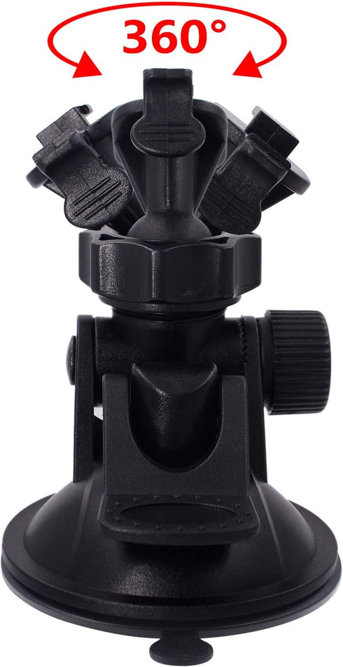 Dash Cam Suction Mount - Windshield & Dashboard Suction Cup Holder with Various Joints for Yi, Rexing, Falcon, Old