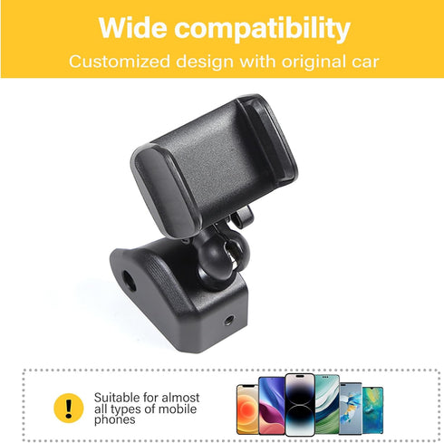 Car Phone Holder Aluminum Alloy for Land Rover Defender 90 110 130 2020-2024 Models, Left Side Mounting