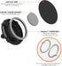ROKFORM Double Magnetic Air Vent Holder, Aluminium Car Holder, Super Grip Clip, Black, Compatible with MagSafe Phones