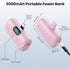 Mini Portable Charger USB C Power Bank 5000mAh, PD Fast Charging Battery Pack with Built-in USB-C Connector for iPhone