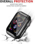 Smiling Case Compatible with Apple Watch SE 2 (2024)/SE/Series 6/5/4 44mm with Built-in Tempered Glass Screen Protector