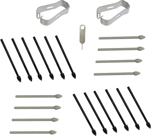 (20pcs Pack) Tab S7 S Pen Nibs Replacement Stylus Tips for Samsung Galaxy Tab S7, S7 Plus (Black/Gray)