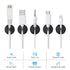 12 Pack Cable Clips, Znben Cord Organizer Holder, Adhesive Cable Management for Desk, Home, Office, Car, Nightstand
