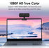 Wisoqu 1080P 3.26mm 110 Business Webcam with Noise Cancelling Microphone, Length Wide Angle Lens USB PTZ Camera