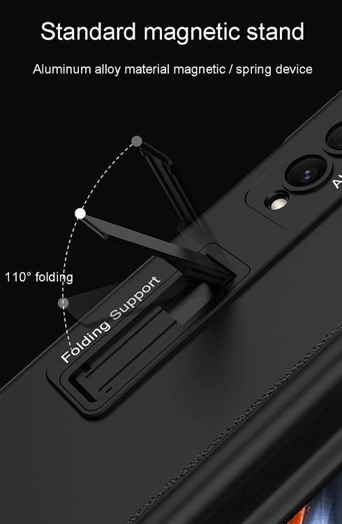 Compatible Case for Samsung Galaxy Z Fold 4 5G - 9H Screen Protector with Hinge Protection and Kickstand