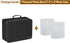Photo Storage Box with Lock - DocSafe Fireproof Organizer with 16 Inner Photo Cases, Collapsible Portable Filing Safe