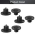 Fielect 6Pcs SpeakOn Panel Mount Socket Round, 4 Pole Audio Speaker Twist Lock Female Speakon