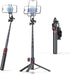 REQO Magnetic Tripod for iPhone and Android,Samsung Phones,51" Selfie Stick Tripod Mount with