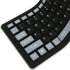 Silicone Keyboard, Foldable Soft Waterproof Rollup Keyboard for PC Laptop Notebook, 103 Keys, Mute Typing, Lightweight