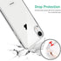 TENOC Phone Case for iPhone XR, Clear Shockproof Protective Bumper Slim Cover for 6.1 Inch