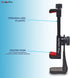Action Pro 360 1/4 inch Phone Holder/Vertical and Horizontal Tripod Mount Adapter Rotatable Bracket with Screw