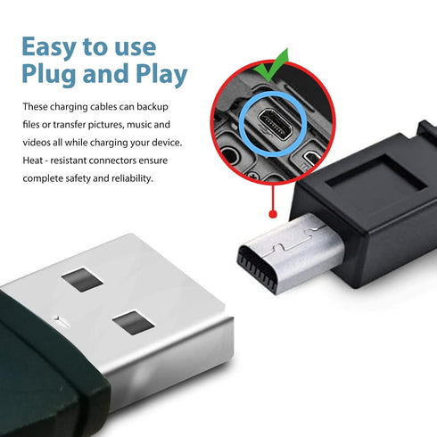 Replacement Nikon Camera UC-E6, UC-E16, UC-E17, UC-E23 USB Cable for Nikon SLR DSLR D3300 D750 D5300