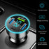4 Ports Fast Car Charger, PD+QC3.0 Adapter with Upgrade Voltmeter Display for 12-24V Cigarette Lighter Plug