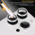 Camera Lens Protector for iPhone 13 Pro & Pro Max, Tempered Glass Lens Protector with Aluminum Alloy Ring, Fits for