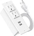 Jgstkcity Conference Recessed Power Strip Socket 6.56Ft Cord,Desktop Power Grommet Power Strip with