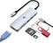 TOTU Docking Station, 6-in-1 USB-C Hub Enabling Stunning 4K HDMI Displays, Ultra-Fast 5Gbps