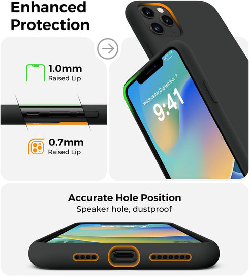 AOTESIER Compatible iPhone 11 Pro Max Cases - Premium Silicone with Military Drop Protection, Slim Shockproof Case