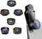RayHenry Phone Camera Lens Kit 7 in 1, Fish Eye + Wide Angle