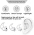 Earbud Replacement Tips, Silicone Caps Compatible with Bose Quietcomfort and Sport Headphones (3 Pairs S M L)