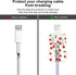 Cute Fruits DIY Cable Protectors for iPhone Charger, Kawaii Cherry Pattern, Data Line Earphone Wire Saver