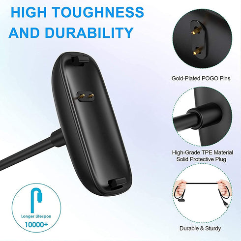 Charger for Inspire 3 - Replacement USB Charging Cord Compatible with Fitbit Inspire 3 Fitness Tracker Accessories