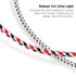 DUKABEL 2PACK Knitted 3.5mm Audio Splitter TRS 3-Pole Aux Headphone Splitter Cable for Speakers Earphones - Zebra White