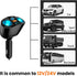 Cigarette Lighter Splitter, USB 2.4A & QC3.0 Type C, 12V/24V Car Charger Adapter, 120W for GPS Dash Cam Laptop