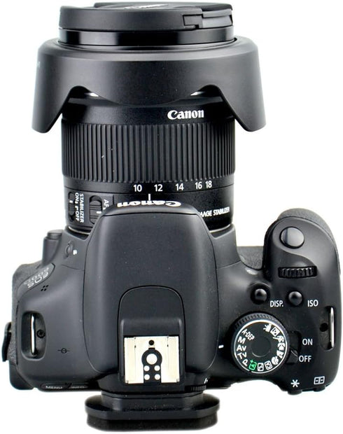 JJC LH-73C Lens Hood Shade for Canon EF-S 10-18mm f/4.5-5.6 is STM Lens, Replaces EW-73C, Black