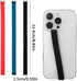 Mabor 3Pcs Reusable Silicone Phone Strap Grip Holder Wireless Charging Compatible Detachable Universal Finger Loop
