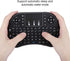 Mini Keyboard with Touchpad, Portable 2.4Ghz Handheld Keyboard for Home Multimedia, PC, Laptop, Smart TV