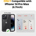 iPhone 14 Pro Max Privacy Case - Anti Peep, 9H Glass Screen Protector, Full Body Protection, MagSafe & Wireless Charger