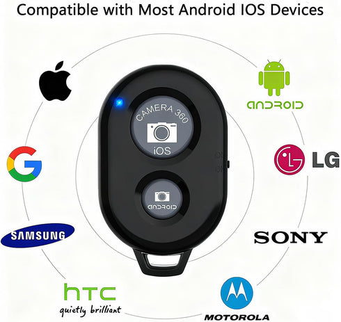EszkozTA Cellphone Remote Shutter for Smartphones and Tablets, AOQIYUE Wireless Camera Remote Control Compatible