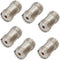 SO239 Barrel Connector, 6-Pack | PL259 Coupler UHF Female to Female RF Adapter for CB Ham Radio Antenna
