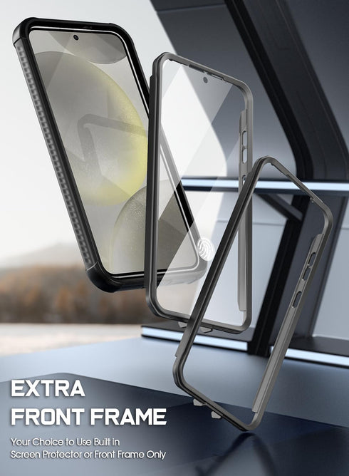 Poetic Guardian Case for Samsung Galaxy S24+ Plus 6.7", Full Body Shockproof Rugged Clear Cover with Camera Stand