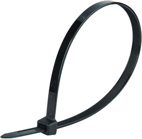 Superun Heavy Duty Zip Ties, 8 Inch, 50 Lbs Tensile Strength, Self-locking Wire Ties, Pack of 100, Black