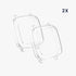 kwmobile Case Compatible with Garmin Venu Sq 2 Music/Sq 2, 2X TPU Silicone Fitness Tracker Cover - Transparent