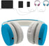 Kids Headphones with Cord, Toddler Sharing Function, 85dB/93dB Safe Volume Limit for Children, School, Travel (Blue)