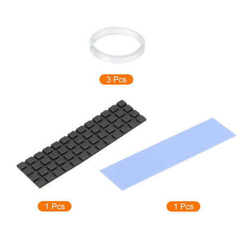 MECCANIXITY Copper Heatsink Coated Graphene 70x20x1.5mm with Thermal Pad for M.2 SSD Computer CPU, Laptop Cooler
