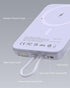 AsperX 10000mAh Pack 17/16/15/14/13/12 Magnetic Power Bank, Magnetic Portable Charger with USB-C Cable and Smart LCD