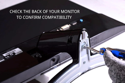 Gladiator Joe Monitor Arm/Mount VESA Bracket Adapter for LG 24MP58VQ, 24MP59G, 27MP58VQ, Laser Cut, Made in North