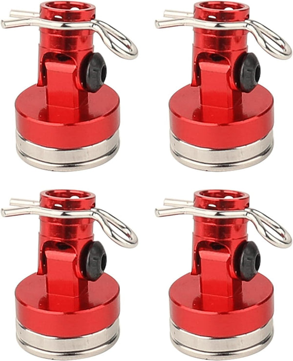 4PCS RC Magnetic Body Post with Clips,Alloy Magnetic Stealth Invisible Body Shell