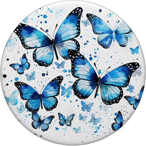 Butterfly Aesthetic Butterflies Nature Blue PopSockets Swappable PopGrip