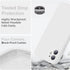 Vooii White iPhone 11 Case, Upgraded Liquid Silicone with Square Edges and Camera Protection for 6.1 inch