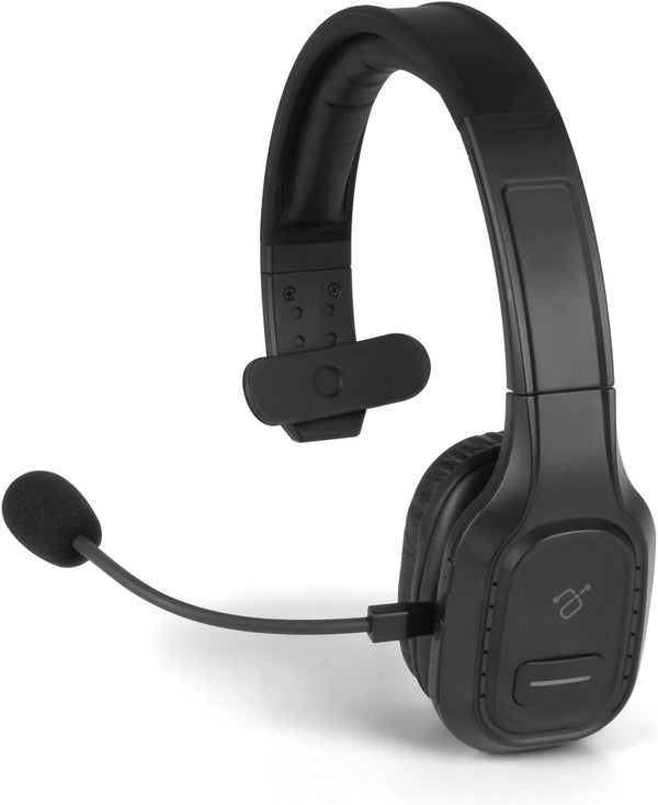 Aluratek Wireless Bluetooth 5.0 Headset ABHM100F, Hi-Fi Over-Ear Headphones with Noise Cancelling, Comfortable