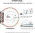Luxury Rhinestone Diamond Steel Metal Strap with Bezel Ring Case Cover Replacement Bracelet, Compatible with Samsung