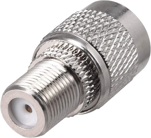 uxcell TNC Male to F Female Brass Connector RF Coaxial Adapter, 1pcs